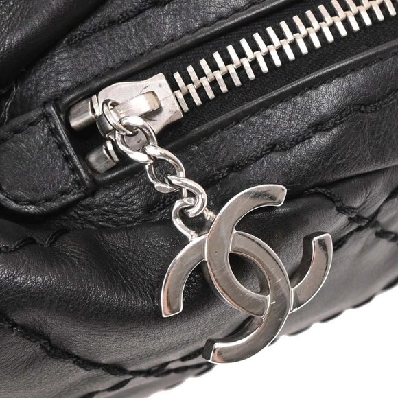 Chanel Black Calfskin Wild Stitch Handbag 135119 - Picture 5 of 10